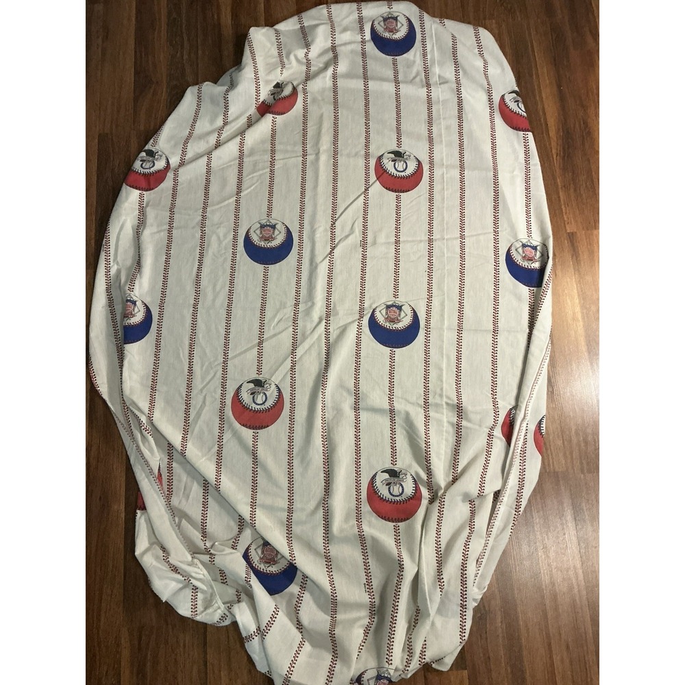 Vtg 1993 MLB Twin Fitted American & National League Baseball Stitched Pattern**